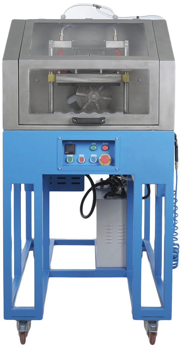 Automatic Cylinder End Grinder with Enclosure