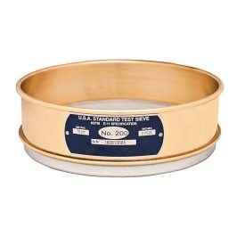 Half Height Brass-Stainless Sieves 8